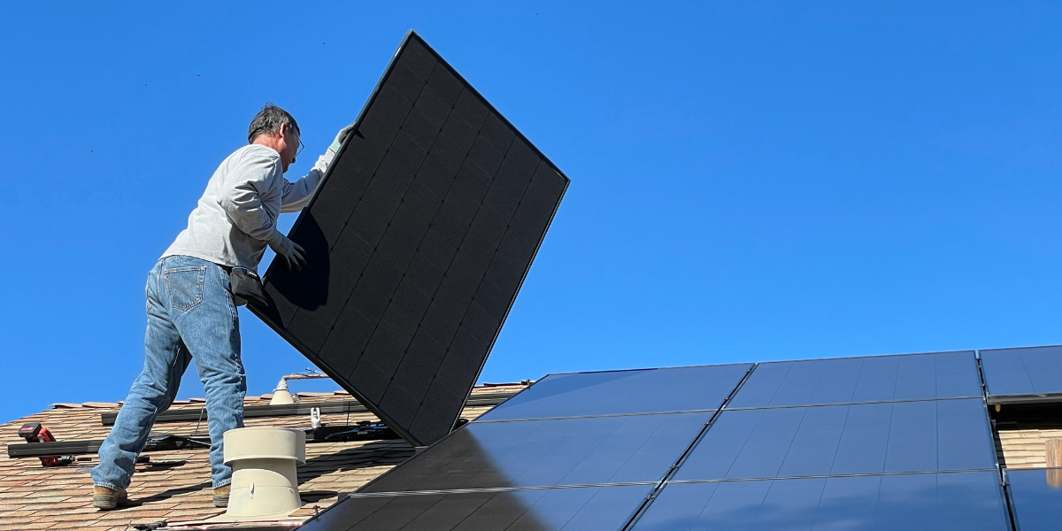 Solaranlage auf dem Dach