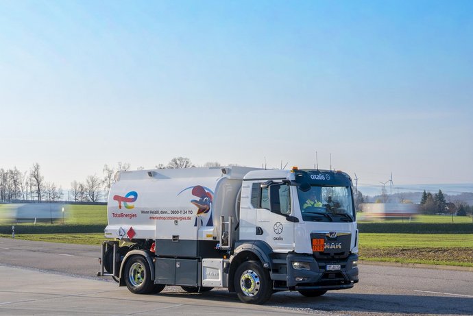 TKW TotalEnergies Straße Tanklager